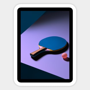 Table Tennis Racket Sticker